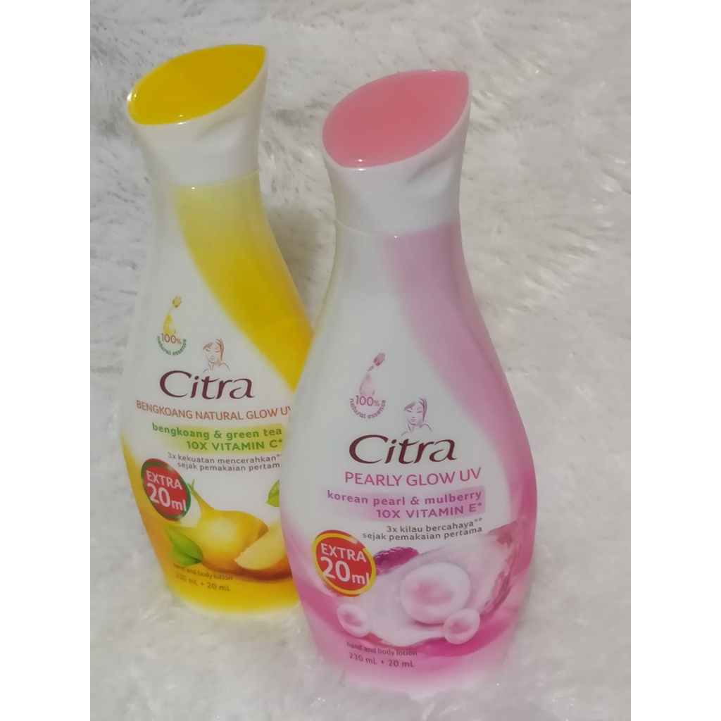 Citra hand and body lotion Pearly White UV and Natural Bengkoang 250ml