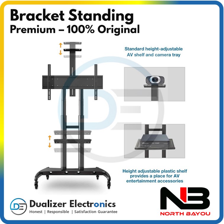 Bracket Standing TV/Monitor LED 85 80 75 70 65 60 55 Inch Stand TV Premium