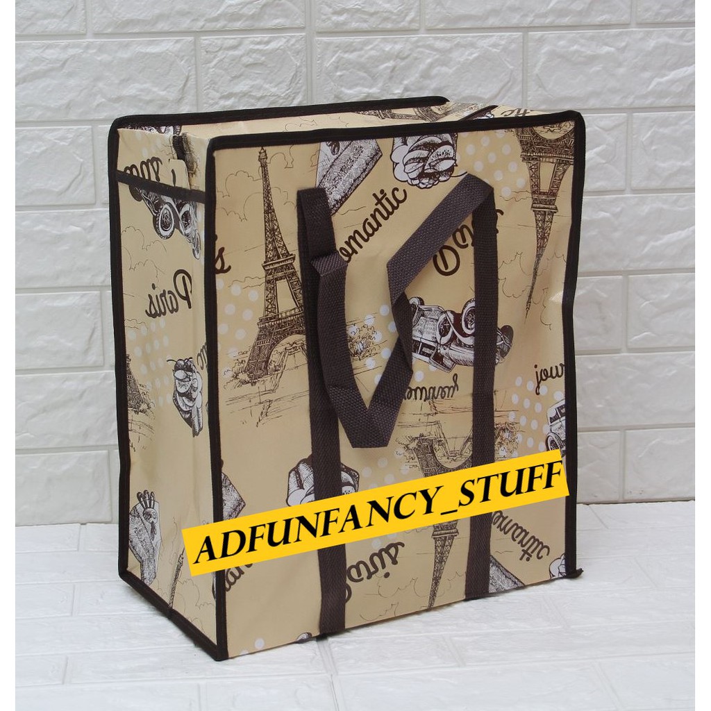 TAS BELANJA TAS LAUNDRY TAS KARUNG UKURAN 50X45X19 CM RANDOM MOTIF DAN WARNA