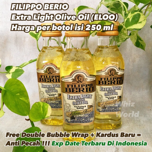 

Filippo Berio Extra Light Olive Oil ELOO MPASI Minyak Zaitun untuk Menumis Makanan Bayi