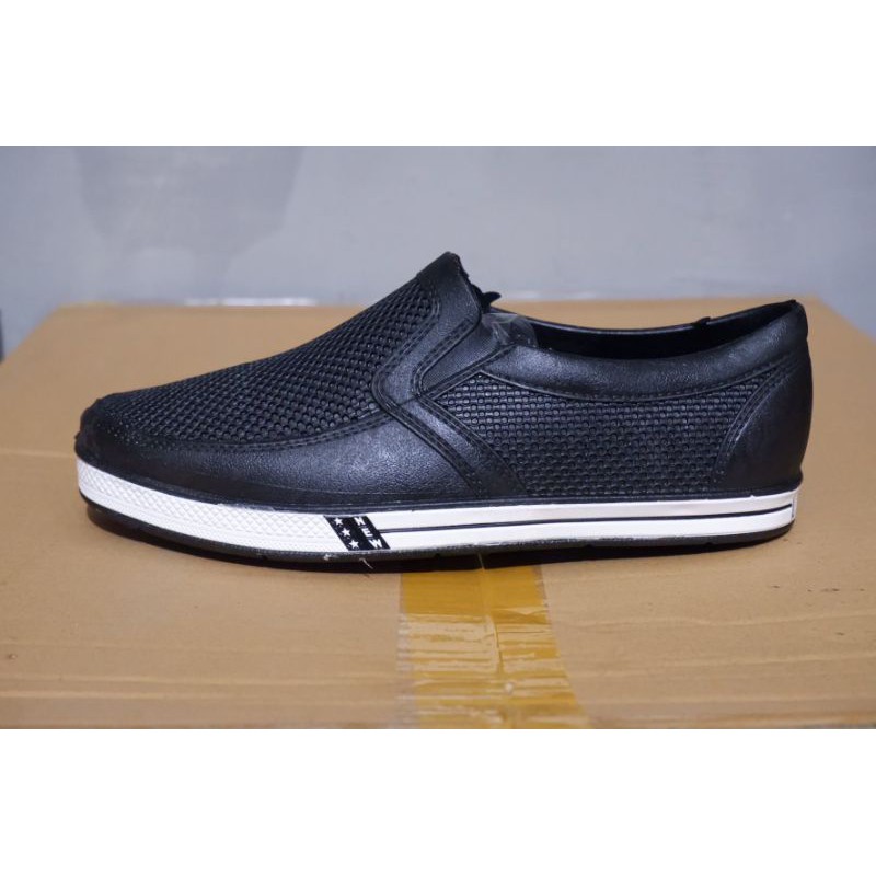 Sepatu Slip on Pria sepatu karet original anti air sepatu kerja niko