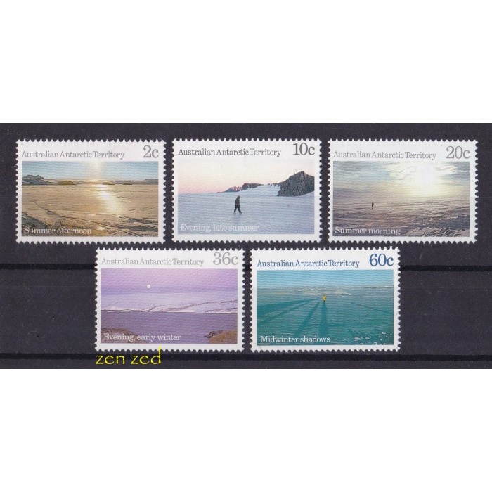 

0067 Perangko Australia Antarctic 1987 Antarctic Scenes 5v Mnh