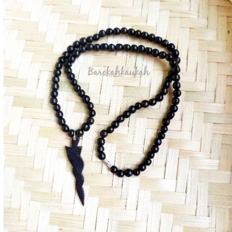 Kalung keris hitam kaukah kokka asli