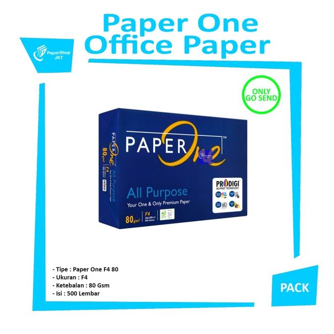 

KHUSUS GO-SEND! TERMURAH Kertas PAPERONE F4 80 Gram Office Paper Print KERTAS FOLIO