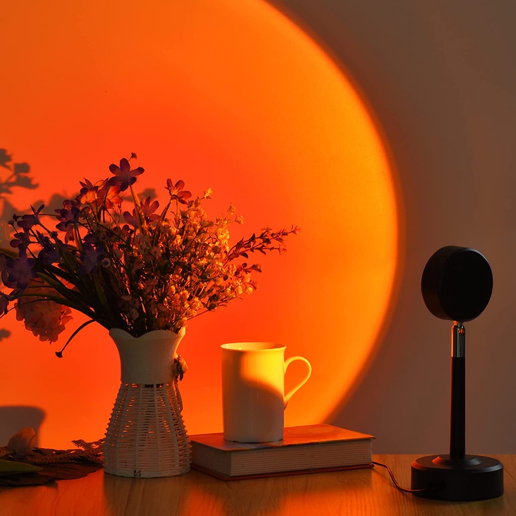 ITSOK LAMPU SUNSET LED / lampu background studio / lampu meja / LAMPU tidur / LAMPU PROYEKTOR SEUNST