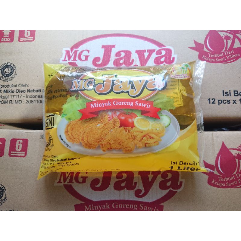 

Minyak Goreng MG Jaya ( Bantal ) 1 liter isi 12 pcs