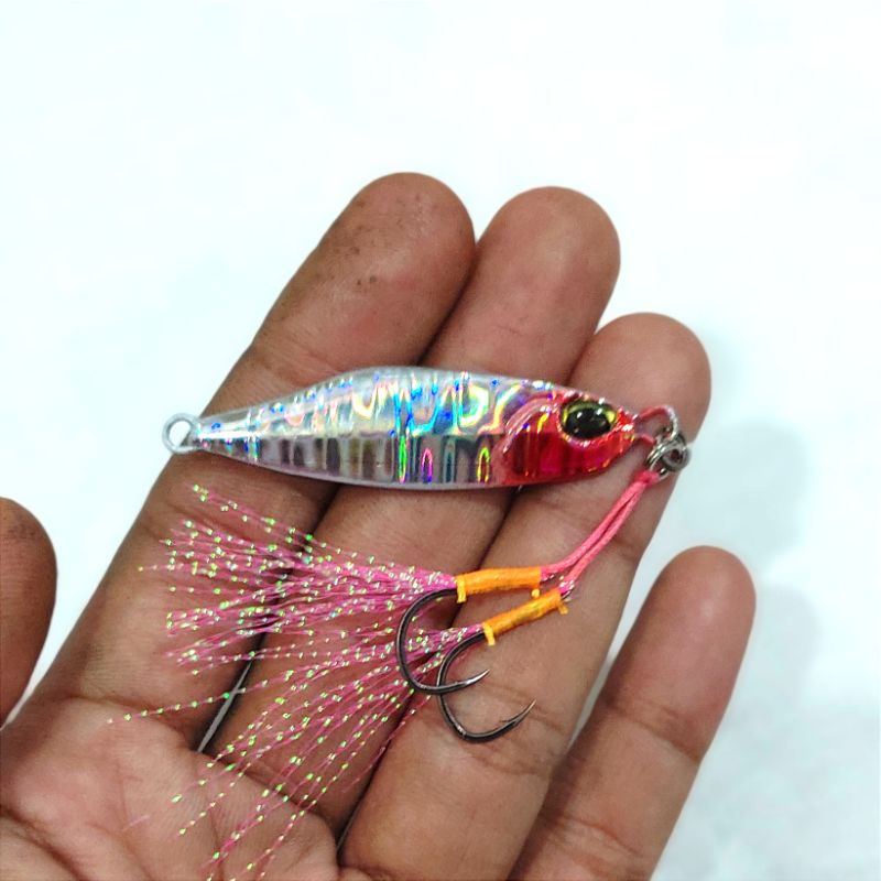 {cod} 100 pcs micro jig 20gram 15g 10g 7g metal jig micro jig umpan casting kiler
