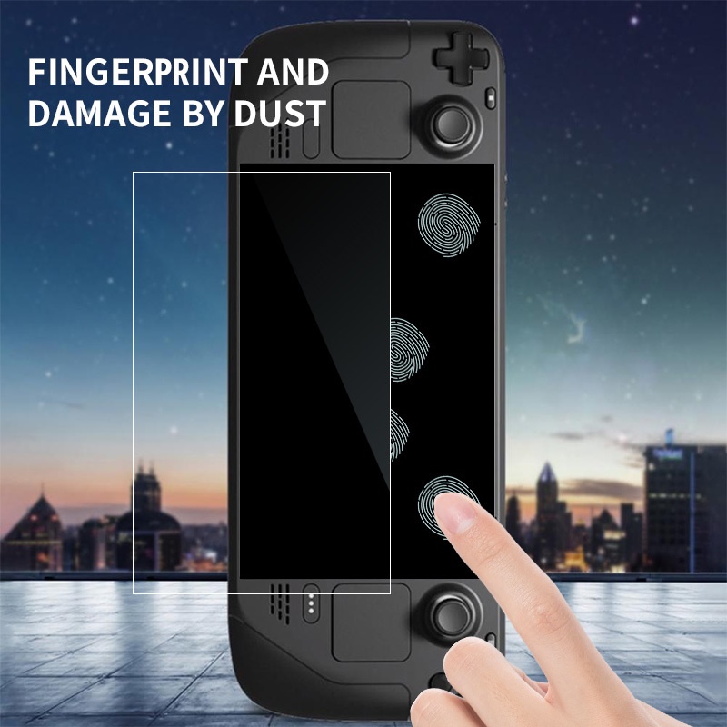 Pelindung Layar Tempered Glass HD Anti Air / Sidik Jari Sensitivitas Tinggi Untuk Konsol Game Steam Deck