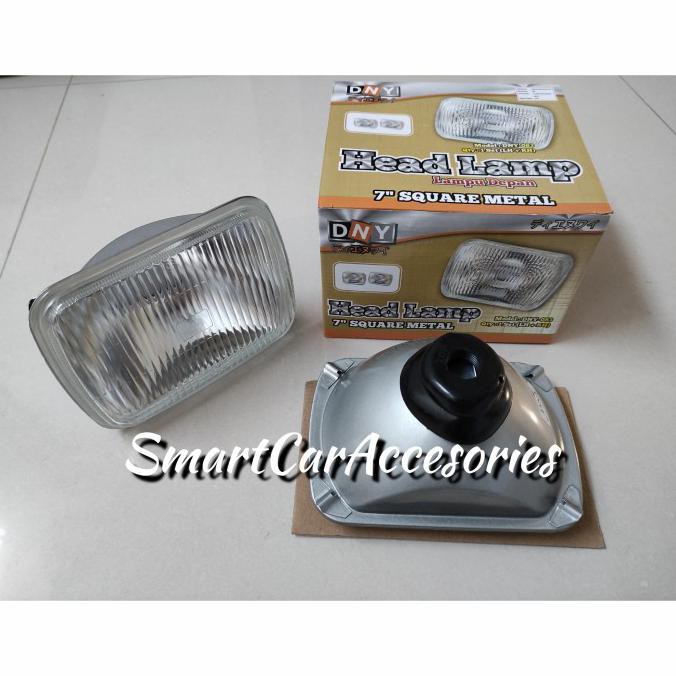 Jual COD Headlamp Head Lamp Kotak 7 Inch Inchi Standar Standart Universal 100 Bergaransi