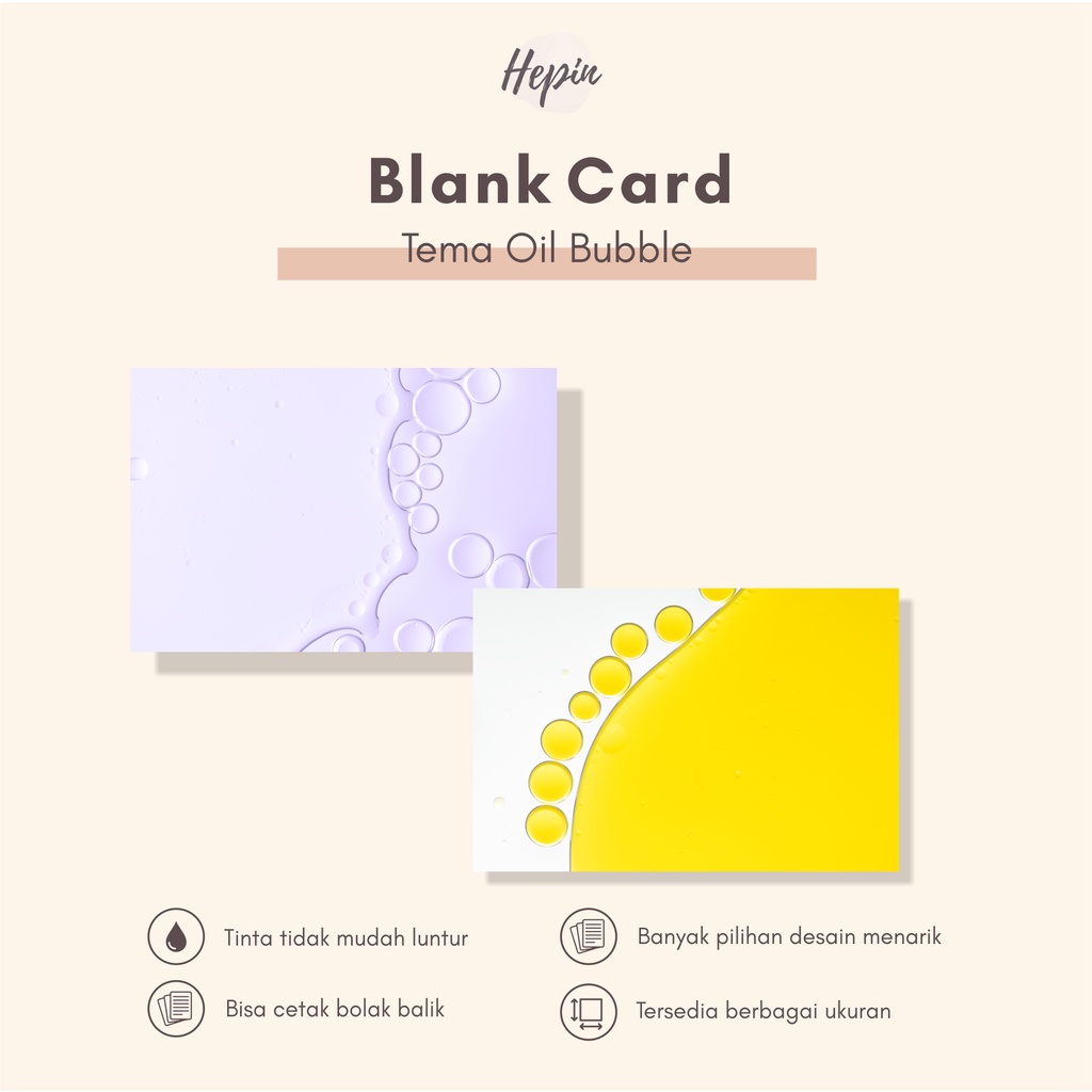 

cetak blank card tema OIL BUBBLE