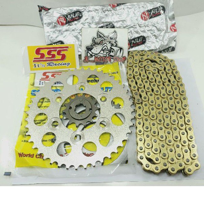 Gir Gear Set - Gearset Sss 415 428 New CBR 150 R - CBR150 R -  CBR150R 2018 2019 2020 Lubang Baut 6