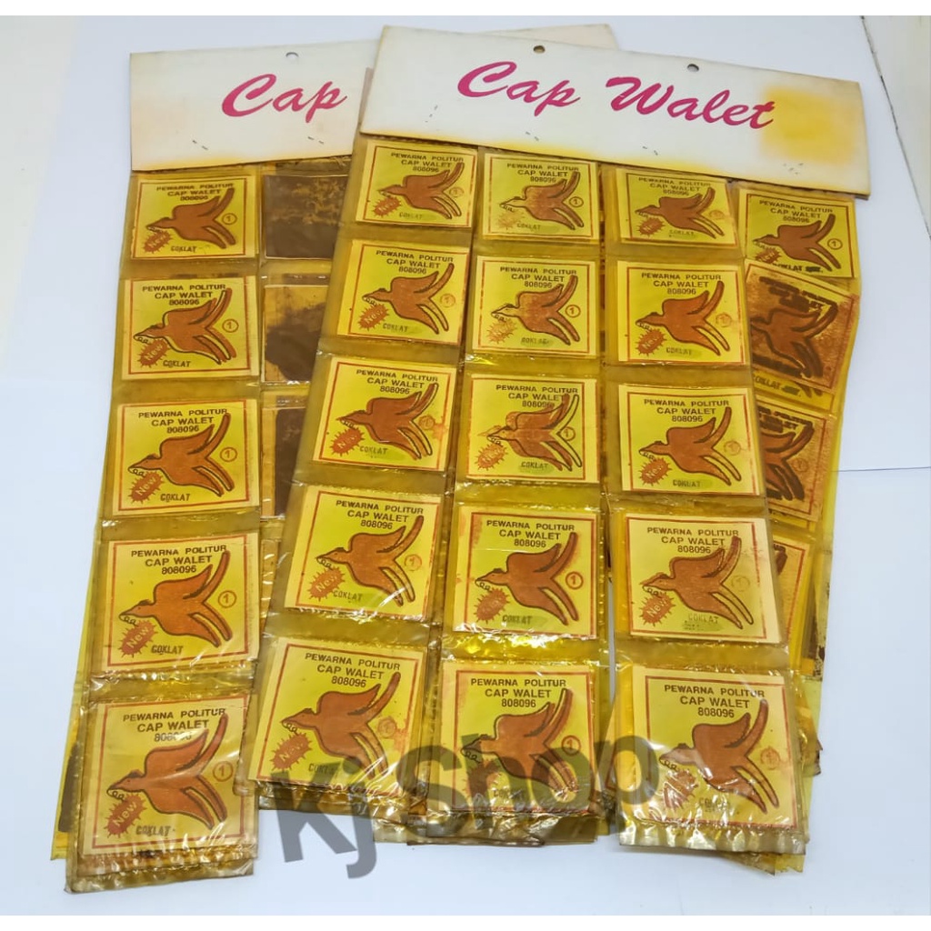 Pewarna Politur / Politur Kayu Cap Walet 1 Pack