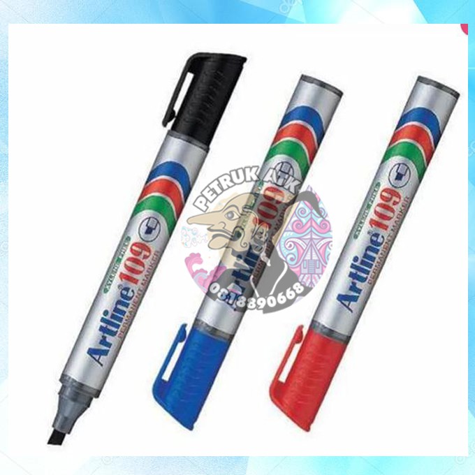

[PCS] SPIDOL PERMANENT MARKER ARTLINE EK-109R HITAM / BIRU / MERAH / HIJAU*