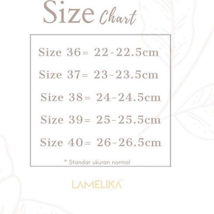 Recomended.. Sendal Flat Shoes Wanita 3 Cm Eclaire LAMELIKA