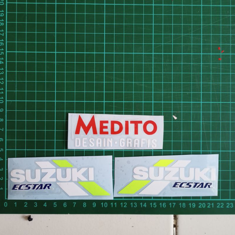 Sticker Cutting Suzuki Ecstar