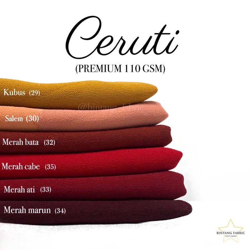 Bahan Kain Ceruti Ceruty Baby Doll Premium 1 2 Meter Shopee Indonesia