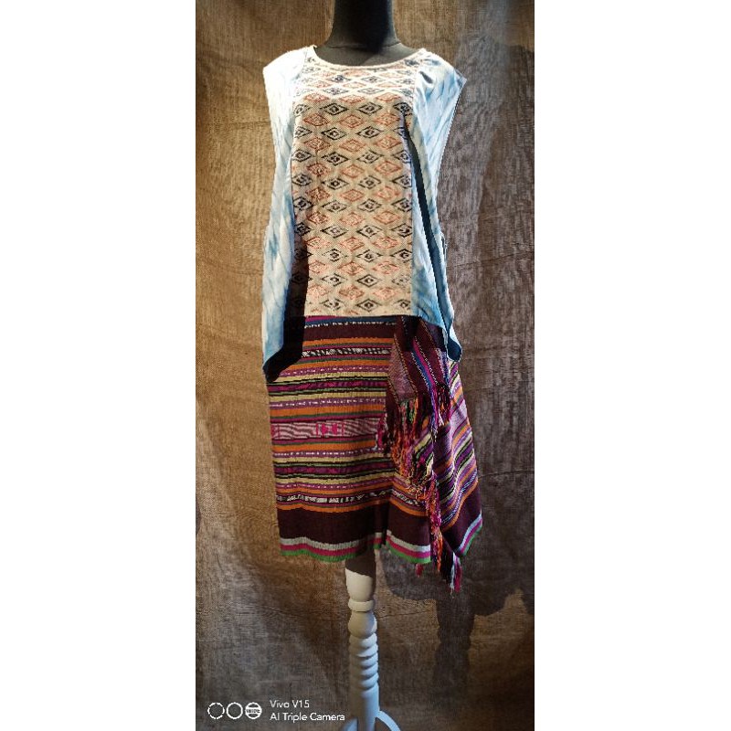 Srengenge Sashiko outer shibori