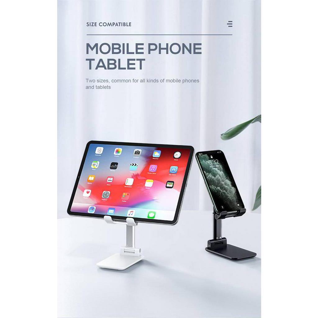 Stand Holder Hp / Tablet Bahan Metal Bisa Dilipat Untuk Iphone / Ipad / Xiaomi / Huawei