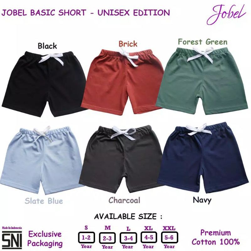 JOBEL Basic Short Unisex Edition