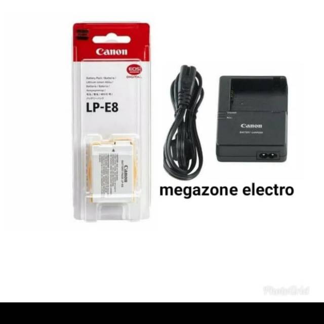 Baterai sama charger kamera canon eos 700D