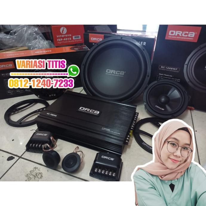 sulaemanan_selle | Paket Audio ORCA audio Mobil Power ,Speaker, Sub 12in + Tweeter