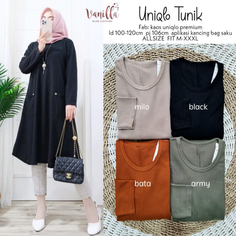 Uniqlo Tunik Wanita Original by Vanilla