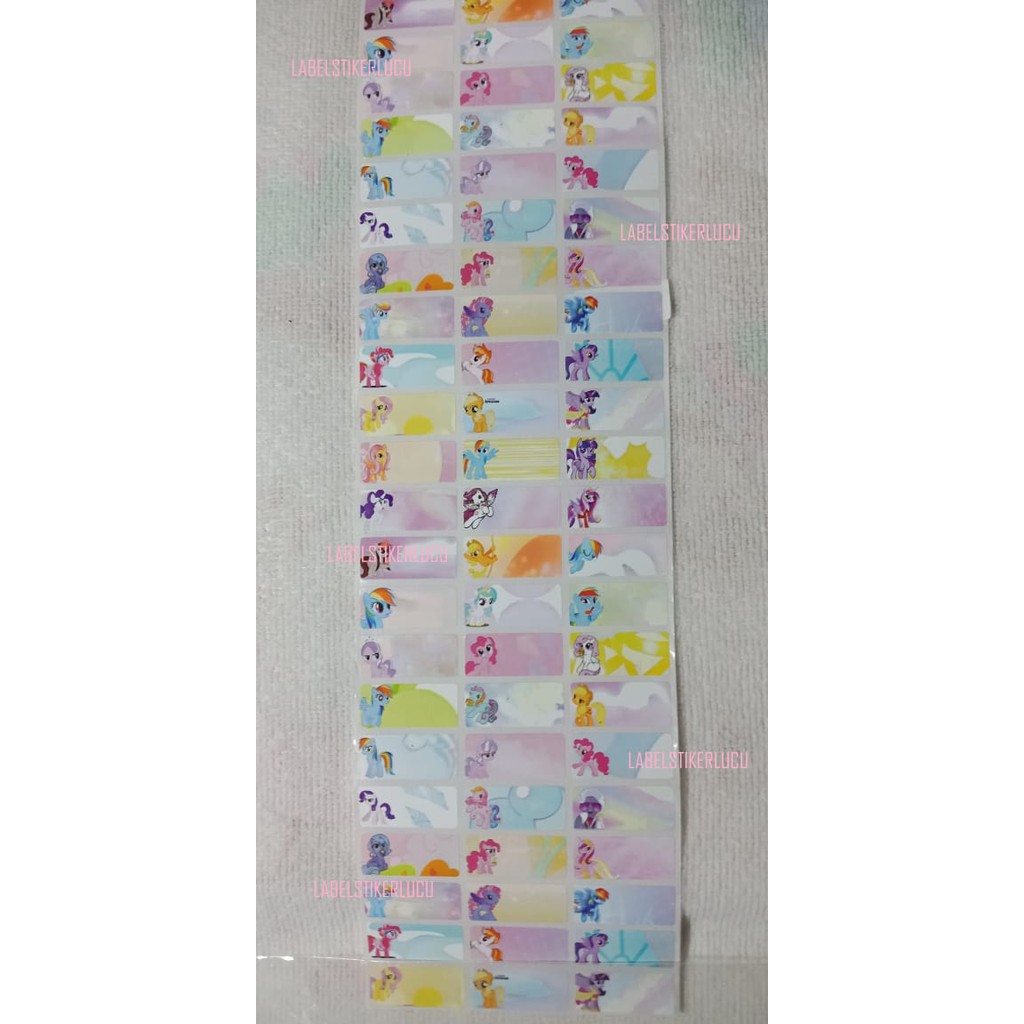 

Sticker Label Motif Little Ponny (isi 72pcs) variasi gambar
