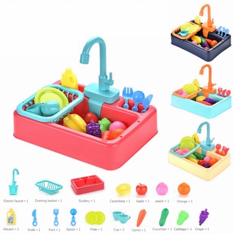 Mainan Anak Cuci Piring - Diswashing kitchen Sink Wastafel Mainan Cuci Piring Mainan Edukasi Anak