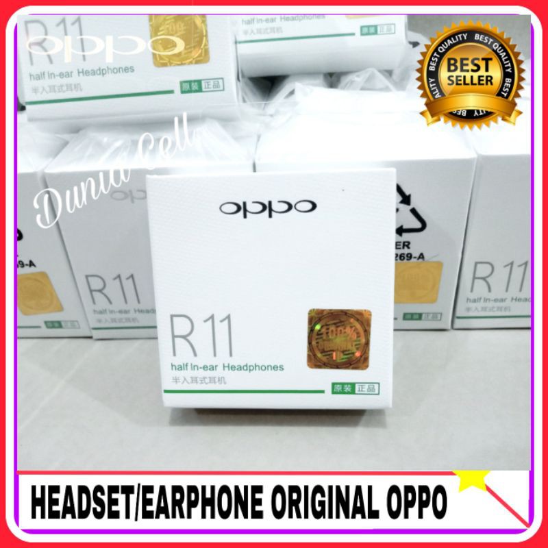 Headset Earphone Oppo A5 A9 2020 ORIGINAL 100% OPPO R11