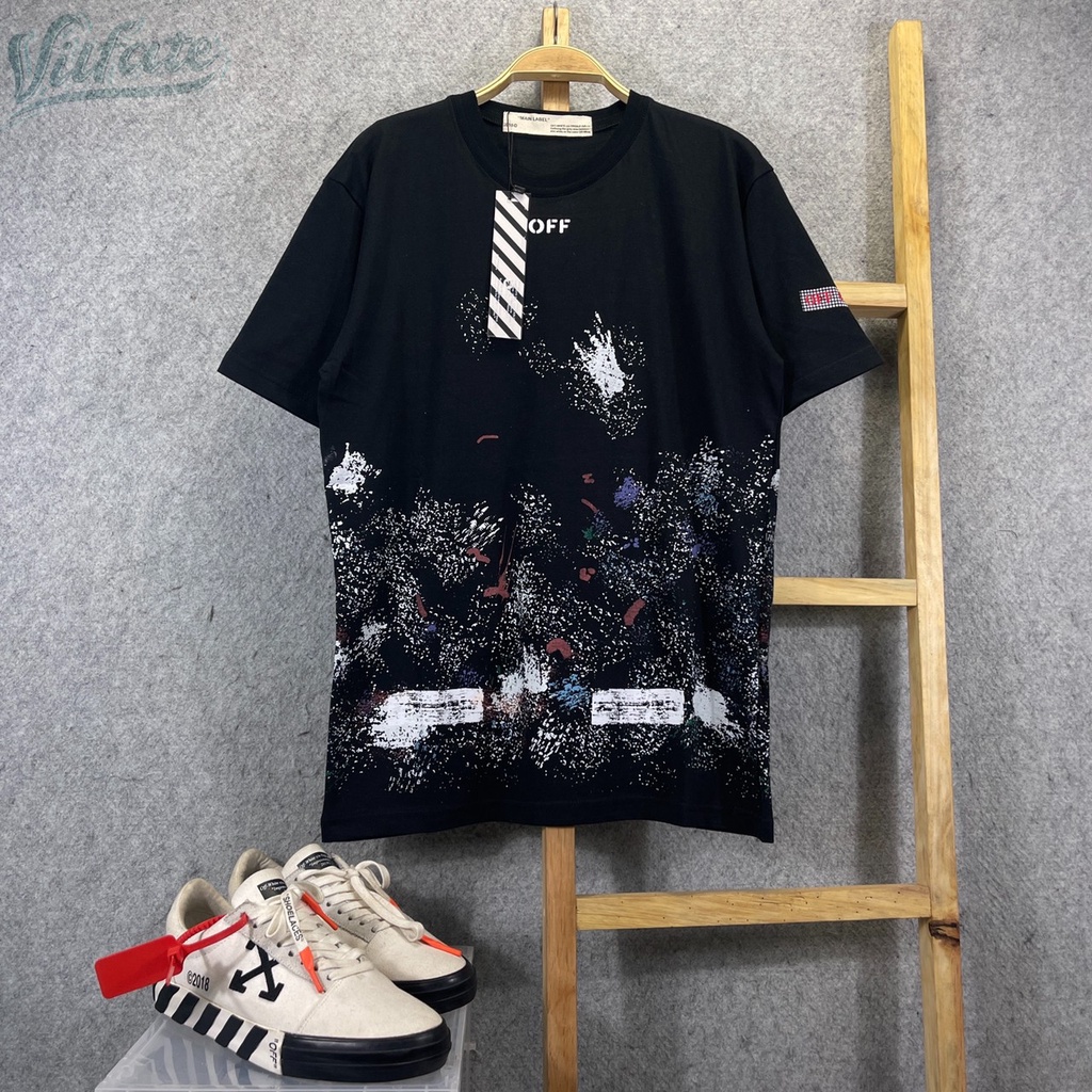 t-shirt off white galaxy premium/vilfate store