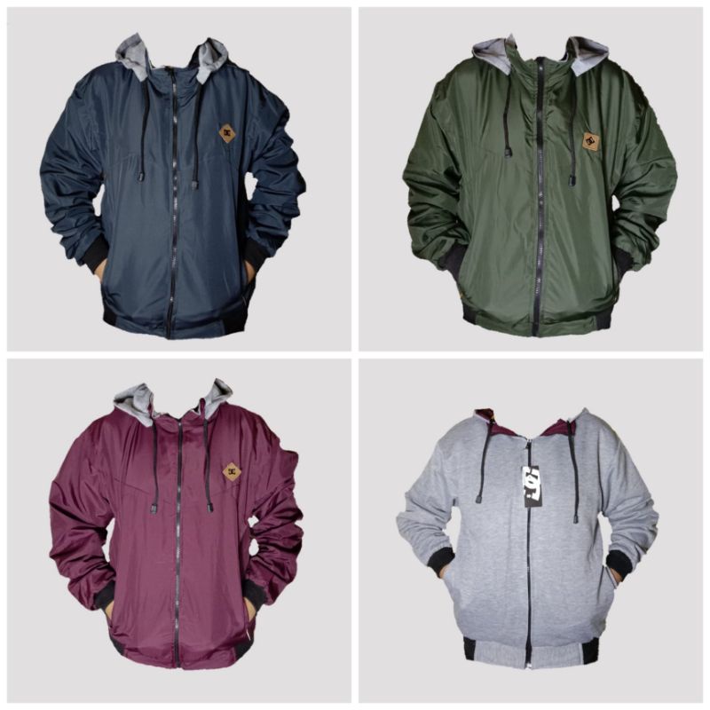Jaket Bolak-Balik Parasut Pria Dewasa Terbaru