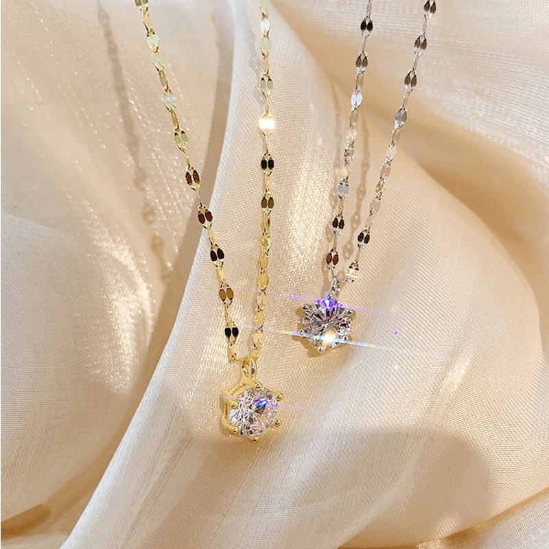 We Flower Kalung Dengan Liontin Bentuk Kupu-Kupu Dan Huruf H Aksen Cubic Zirconia Untuk Wanita Butterfly