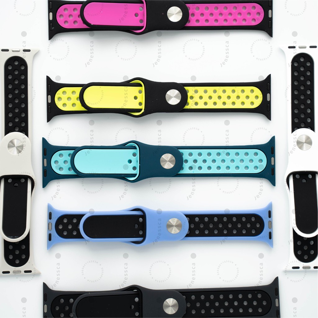 Apple Watch Strap Sport Apple Watch 1/2/3/4/5 Silicone Dual Colors Premium Quality