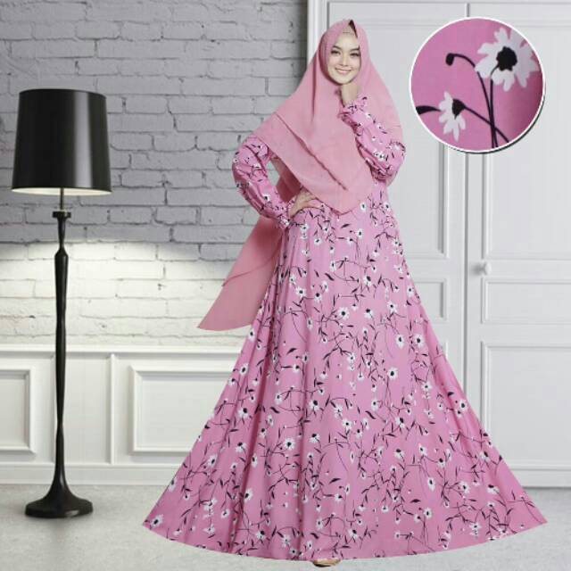 ALYA GAMIS SYARI MERISA HIJAB DRESS MUSLIM FASHION