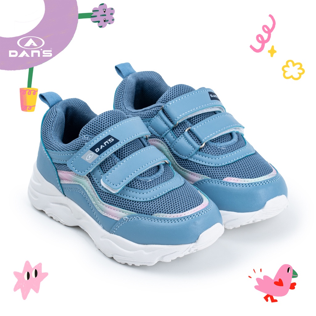 Dans Zella Sepatu Sneakers Anak Perempuan - Blue