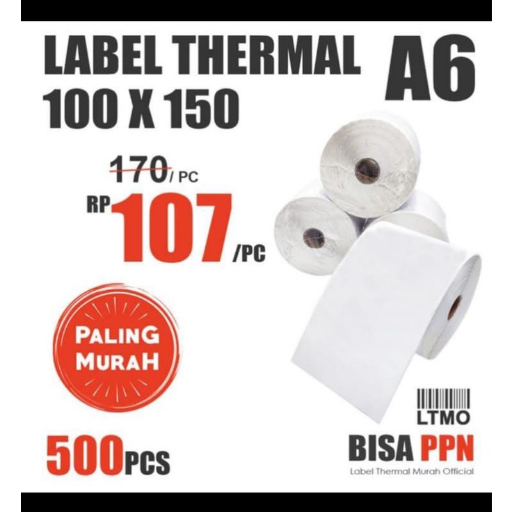 

Label thermal A6 100x 150