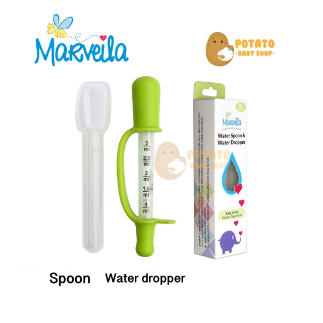 Marveila water and spoon dropper - sendok takar obat