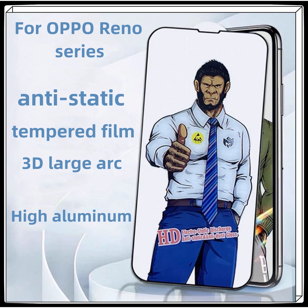 Pelindung Layar Tempered Glass HD Untuk OPPO Reno 2 3 4 5 6 7 8 Pro 7S 8 Pro + 7 Lite ACE2 2Z 2F R17 F9 F1117 F19 Pro K7 K9