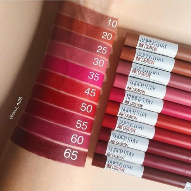Maybelline lipstik superstay ink crayon