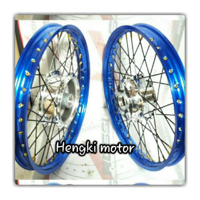 Velg vixion lama ruji hitam..velg biru