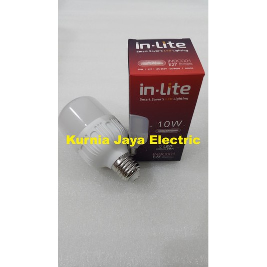 Lampu Led In-Lite Bulb Tabung Kapsul 10w White / Putih E27 220v