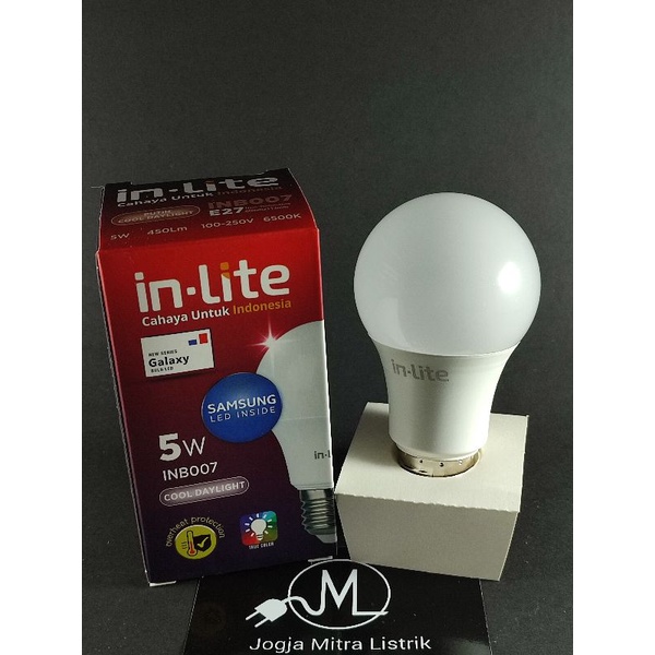 LAMPU LED INLITE 5 WATT INB007 PUTIH