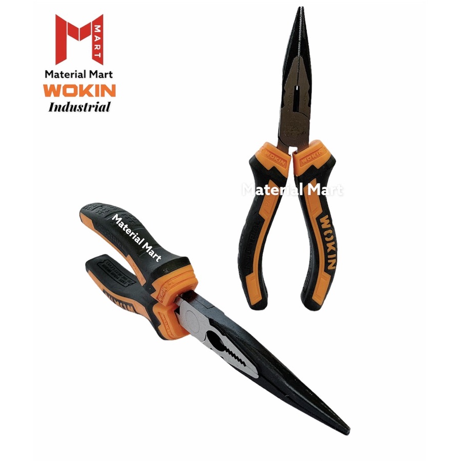 Tang Lancip 8 Inch Wokin | Long Nose Plier 6&quot; | Tang Jepit Runcing 8&quot; | Material Mart