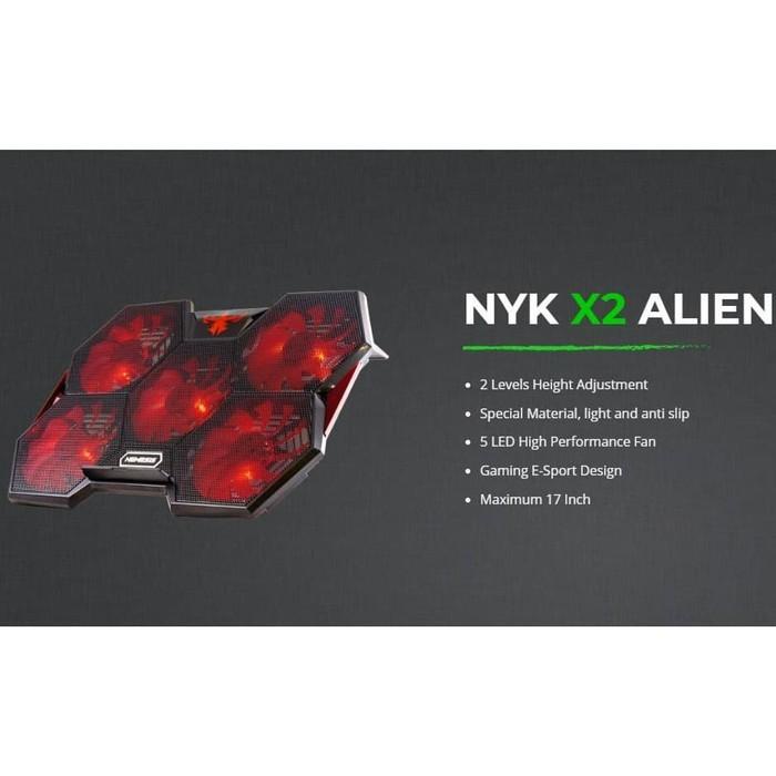 Nyk Nemesis Cooling Pad Alien X-2 Coolingpad Nyk 5 Fan Led Original X2 075