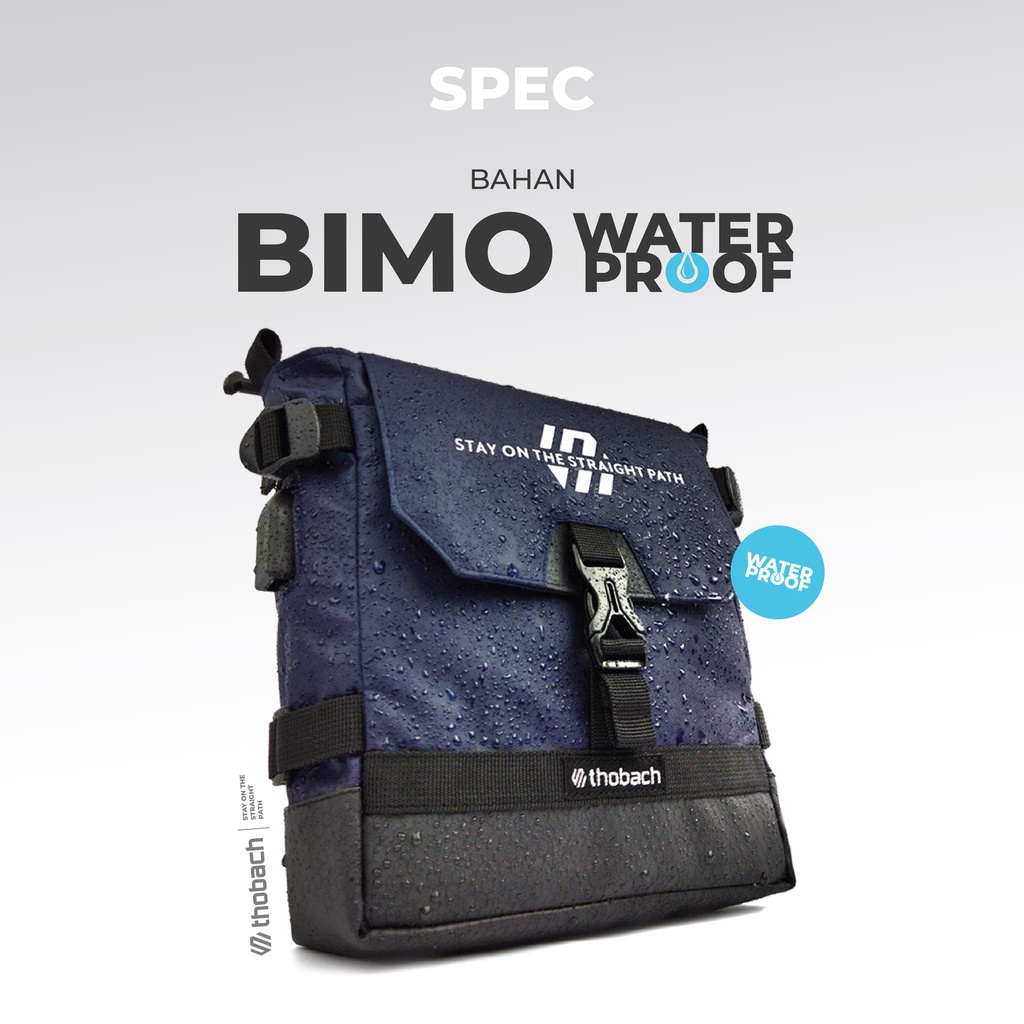 THOBACH-SLING BAG WATERPROOF NERO TAS SELEMPANG PRIA WANITA