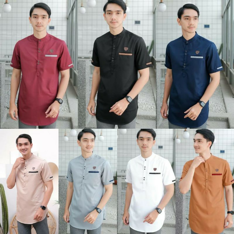 koko kurta premium lengan pendek bahan katun