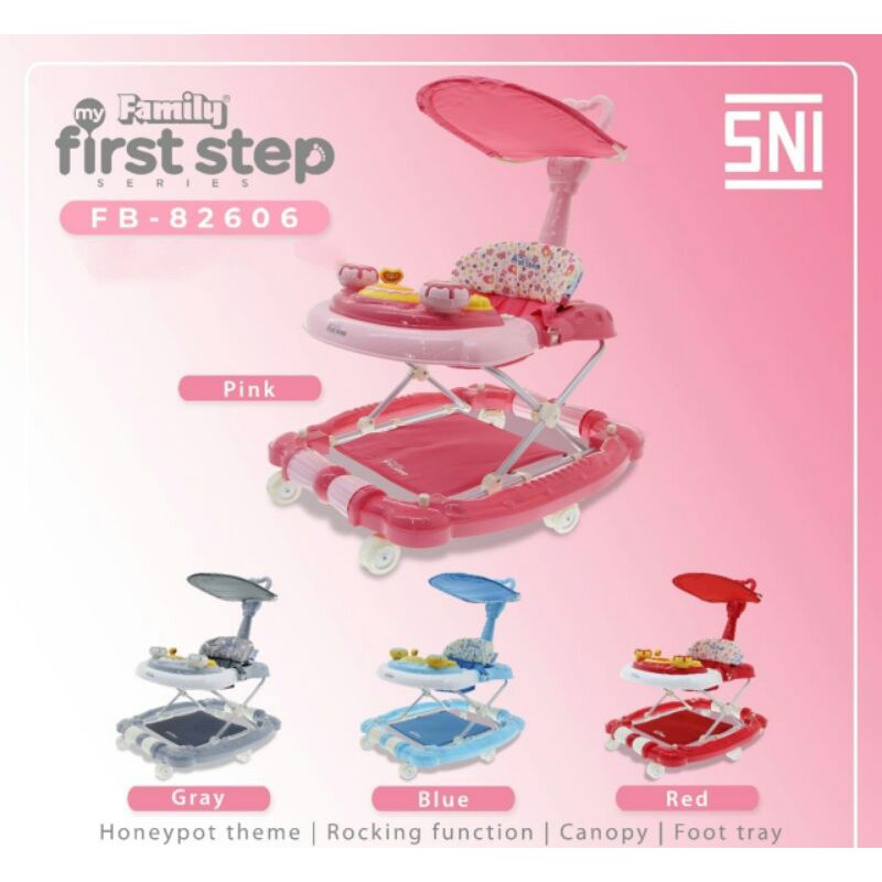 Jual Baby Walker Family FB 82606 Honeypot Kanopi Ayunan JungkatJungkit