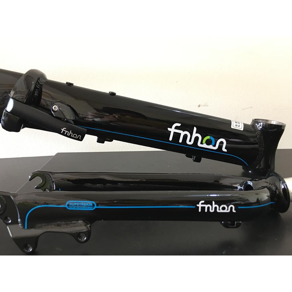 Frame Set FNHON BLAST Bright Black Discbrake 20 inch Db Sepeda Lipat Hitam Kilap Mengkilap Alloy