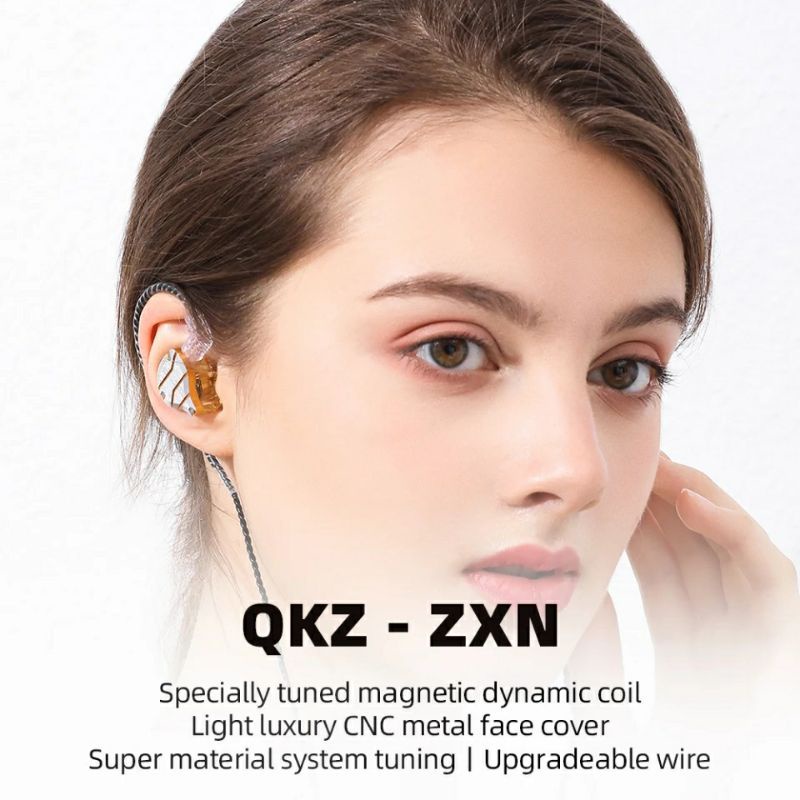 QKZ ZXN Basshead Hifi earphone WITH MIC alt EDX Pro ZS10 Pro ZSN Pro-2