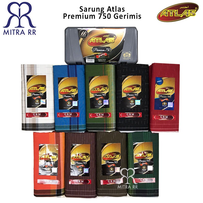 Sarung Atlas Premium 750 Hujan Gerimis Sarung Tenun Dewasa